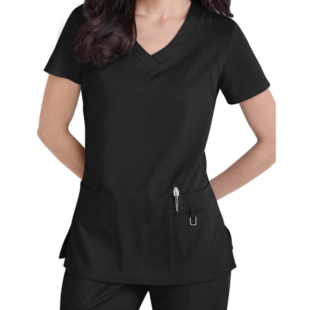 Grey's Anatomy Barco Tonal Raglan Scrubs Top
